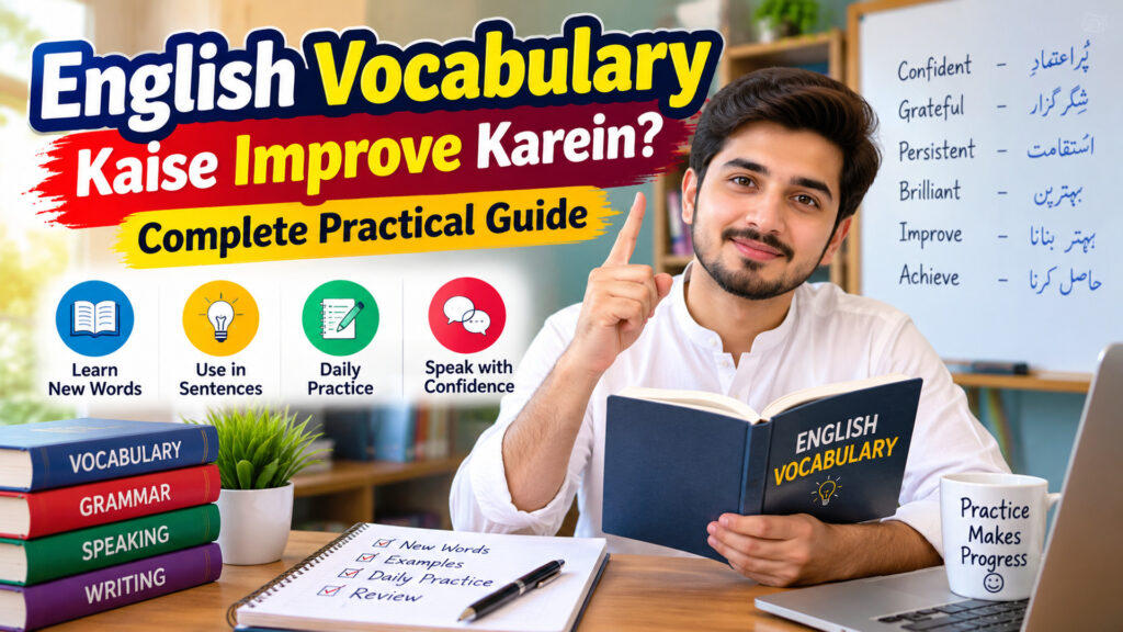 English vocabulary kaise improve karein complete practical guide with Urdu meanings